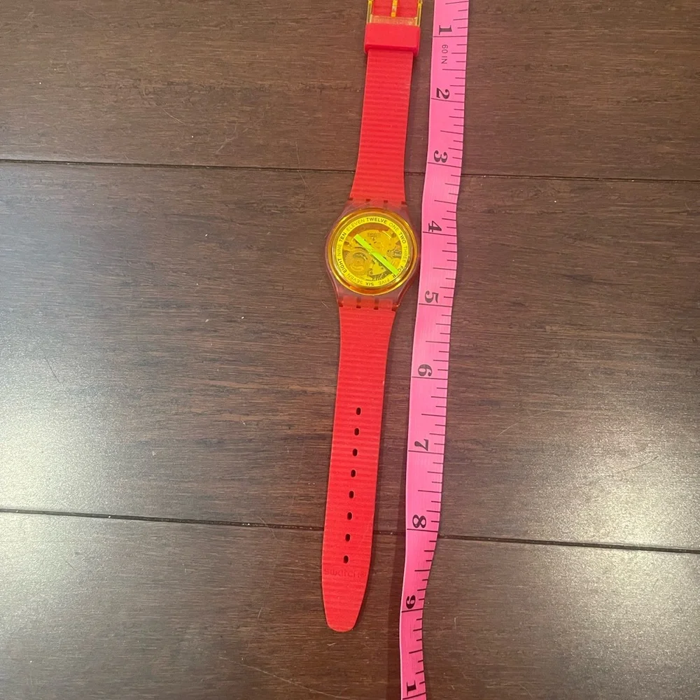 swatch Red and Yellow Watch - Picture 7 of 7